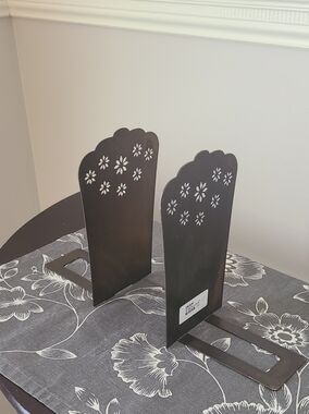 IKEA Floral Metal Bookends